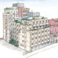 Complesso terziario e resienziale Via San Marco - Via Solferino Milano